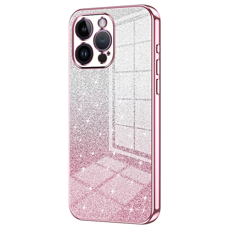 For iPhone 14 Pro Max Precise Cutout Cell Phone Case Fall Proof Glitter TPU Cover