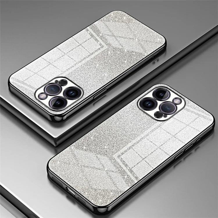 For iPhone 14 Pro Max Precise Cutout Cell Phone Case Fall Proof Glitter TPU Cover