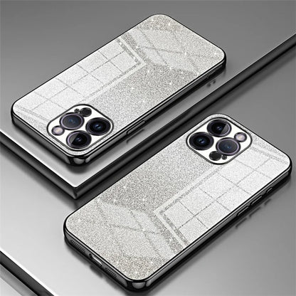 For iPhone 14 Pro Max Precise Cutout Cell Phone Case Fall Proof Glitter TPU Cover
