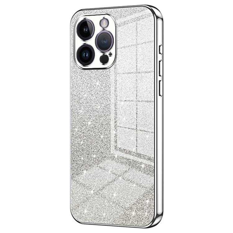 For iPhone 14 Pro Max Precise Cutout Cell Phone Case Fall Proof Glitter TPU Cover