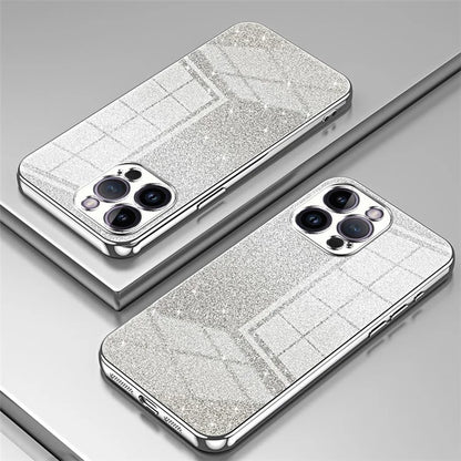 For iPhone 14 Pro Max Precise Cutout Cell Phone Case Fall Proof Glitter TPU Cover