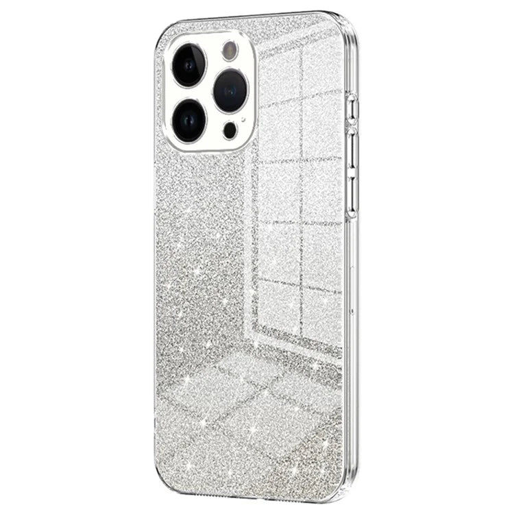 For iPhone 14 Pro Max Precise Cutout Cell Phone Case Fall Proof Glitter TPU Cover