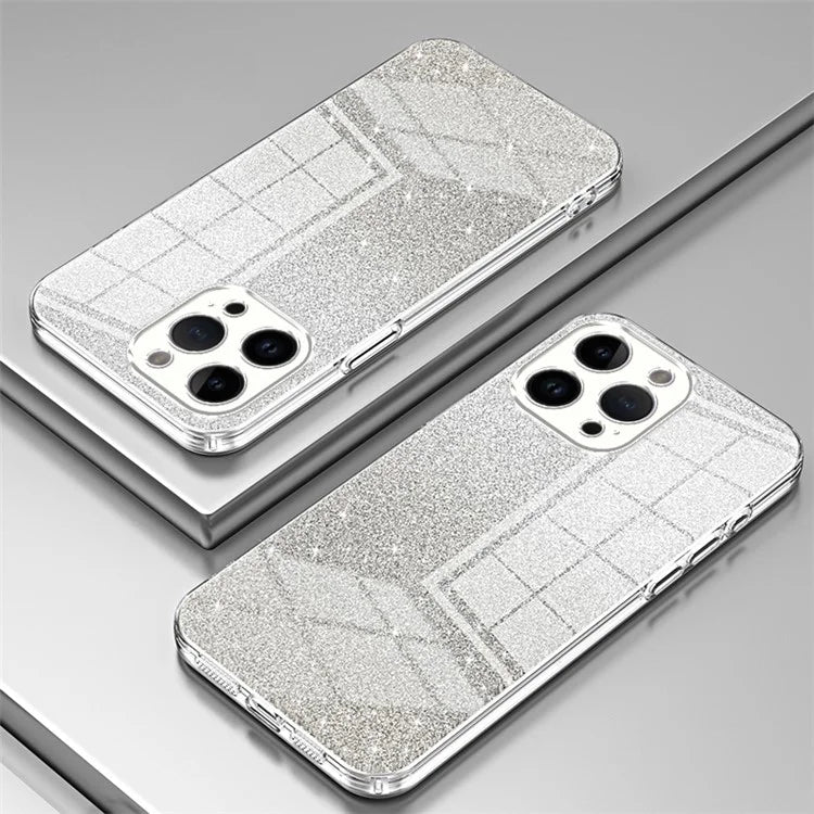 For iPhone 14 Pro Max Precise Cutout Cell Phone Case Fall Proof Glitter TPU Cover