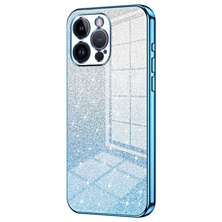 For iPhone 14 Pro Max Precise Cutout Cell Phone Case Fall Proof Glitter TPU Cover