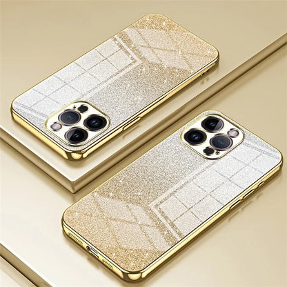 For iPhone 14 Pro Max Precise Cutout Cell Phone Case Fall Proof Glitter TPU Cover