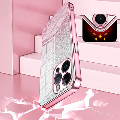 For iPhone 14 Pro Max Precise Cutout Cell Phone Case Fall Proof Glitter TPU Cover