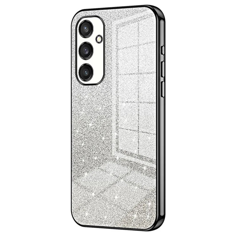 For Samsung Galaxy S24+ Cell Phone Case Precise Cutout TPU Electroplating Glitter Back Cover