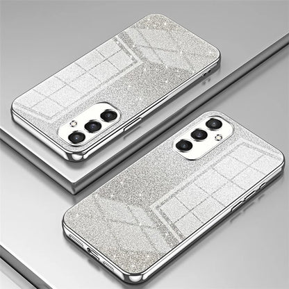 For Samsung Galaxy S24+ Cell Phone Case Precise Cutout TPU Electroplating Glitter Back Cover