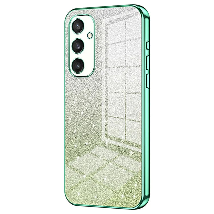 For Samsung Galaxy S24+ Cell Phone Case Precise Cutout TPU Electroplating Glitter Back Cover