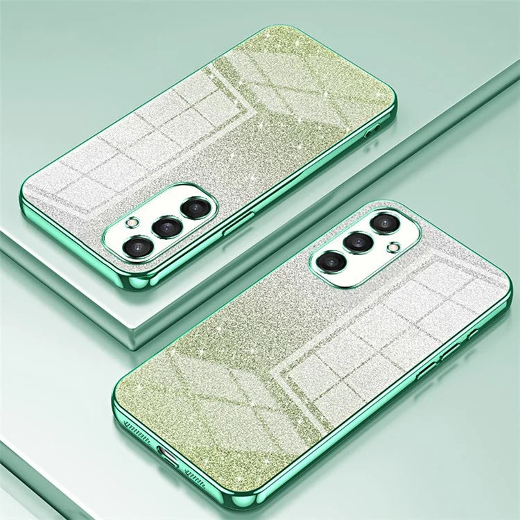 For Samsung Galaxy S24+ Cell Phone Case Precise Cutout TPU Electroplating Glitter Back Cover