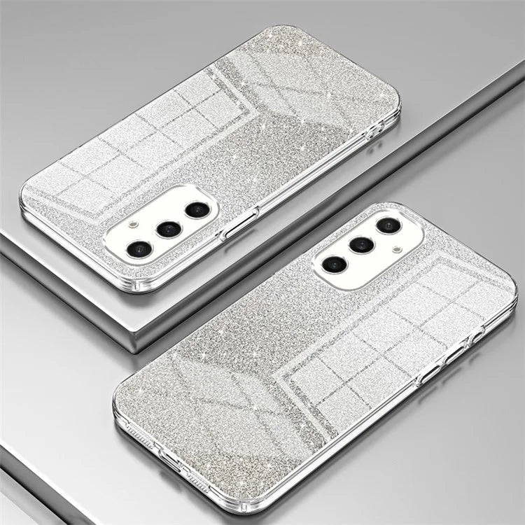 For Samsung Galaxy S24+ Cell Phone Case Precise Cutout TPU Electroplating Glitter Back Cover