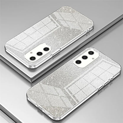 For Samsung Galaxy S24+ Cell Phone Case Precise Cutout TPU Electroplating Glitter Back Cover