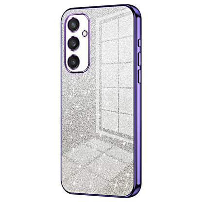 For Samsung Galaxy S24+ Cell Phone Case Precise Cutout TPU Electroplating Glitter Back Cover