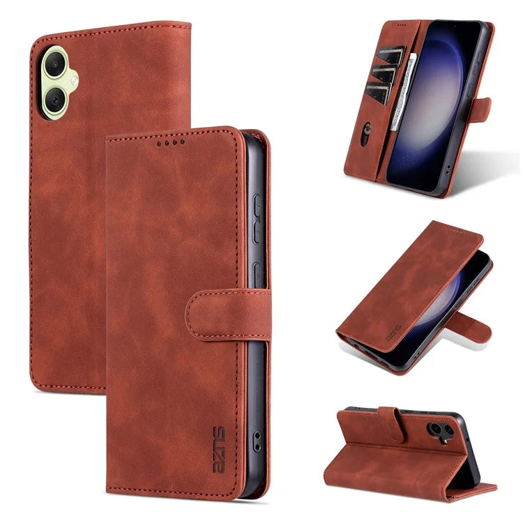 AZNS For Samsung Galaxy A05 4G Cell Phone Case PU Leather Wallet Cover with Stand