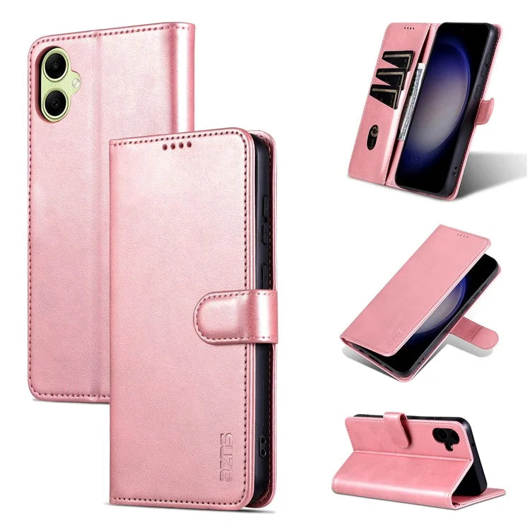 AZNS For Samsung Galaxy A05 4G Cell Phone Case PU Leather Wallet Cover with Stand