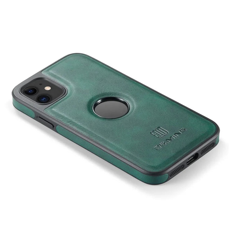 DG.MING For iPhone 11 Phone Case PU Leather Coated PC+TPU Hybrid Protective Cover