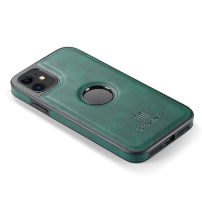 DG.MING For iPhone 11 Phone Case PU Leather Coated PC+TPU Hybrid Protective Cover