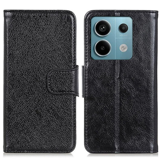 For Xiaomi Redmi Note 13 Pro 5G / Poco X6 5G Cell Phone Case Nappa Texture Split Leather Cover