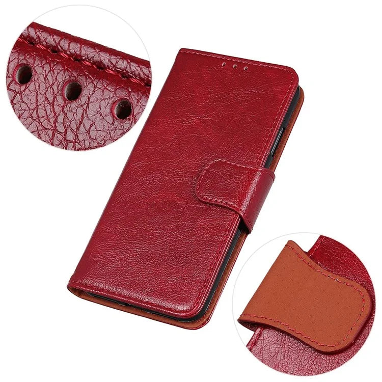 For Xiaomi Redmi Note 13 Pro 5G / Poco X6 5G Cell Phone Case Nappa Texture Split Leather Cover
