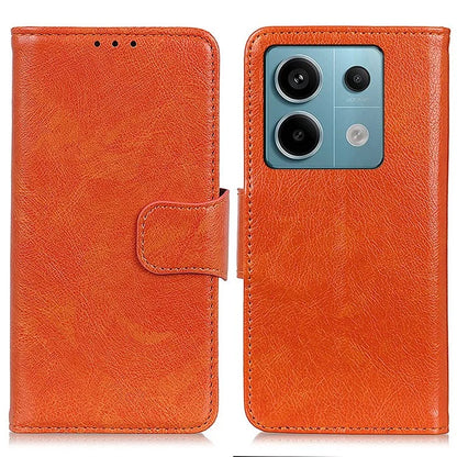 For Xiaomi Redmi Note 13 Pro 5G / Poco X6 5G Cell Phone Case Nappa Texture Split Leather Cover