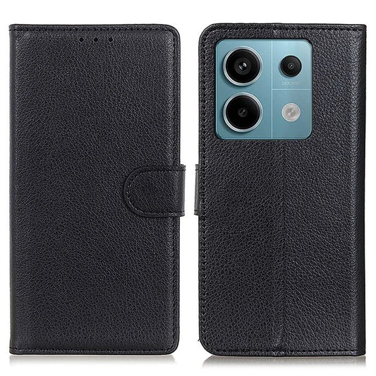 For Xiaomi Redmi Note 13 Pro 5G / Poco X6 5G Cell Phone Case Litchi Texture Flip Stand Leather Cover