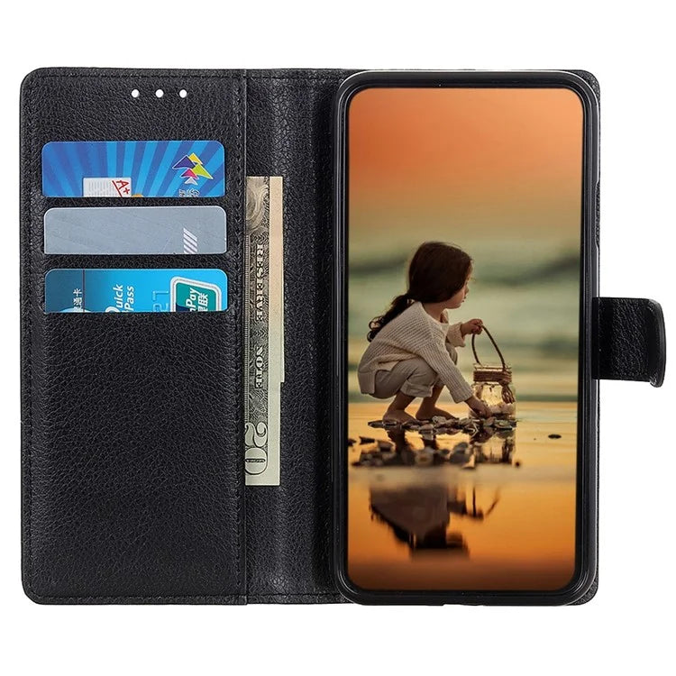 For Xiaomi Redmi Note 13 Pro 5G / Poco X6 5G Cell Phone Case Litchi Texture Flip Stand Leather Cover