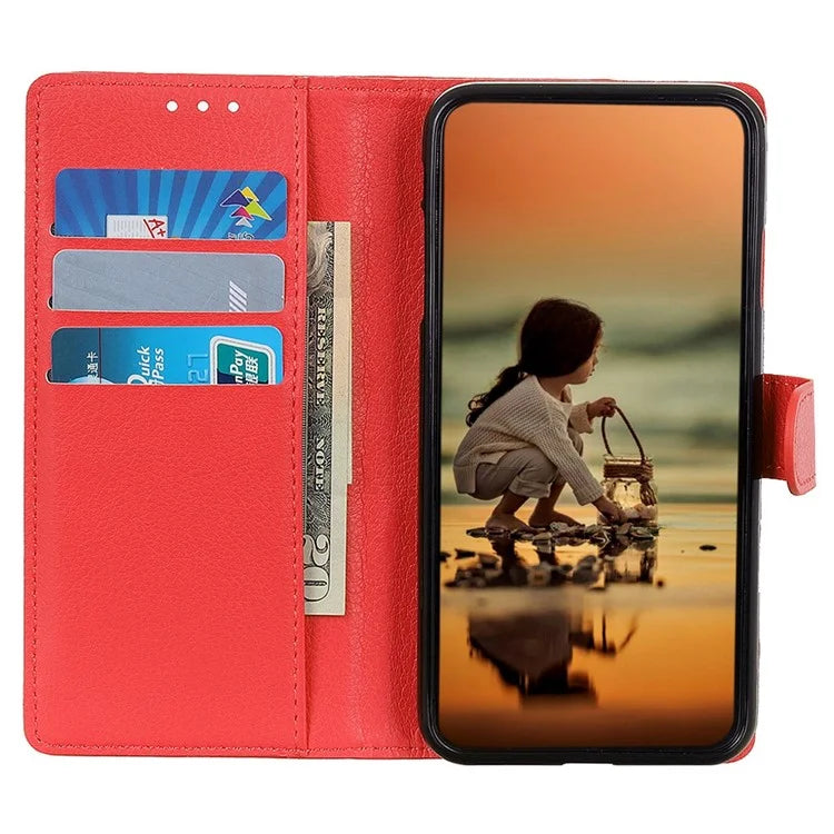 For Xiaomi Redmi Note 13 Pro 5G / Poco X6 5G Cell Phone Case Litchi Texture Flip Stand Leather Cover