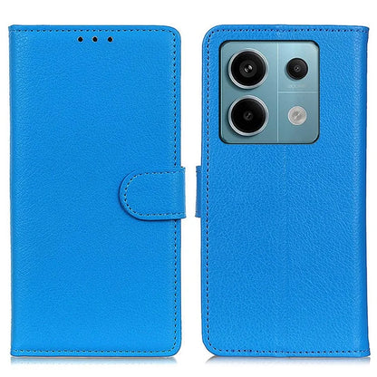 For Xiaomi Redmi Note 13 Pro 5G / Poco X6 5G Cell Phone Case Litchi Texture Flip Stand Leather Cover