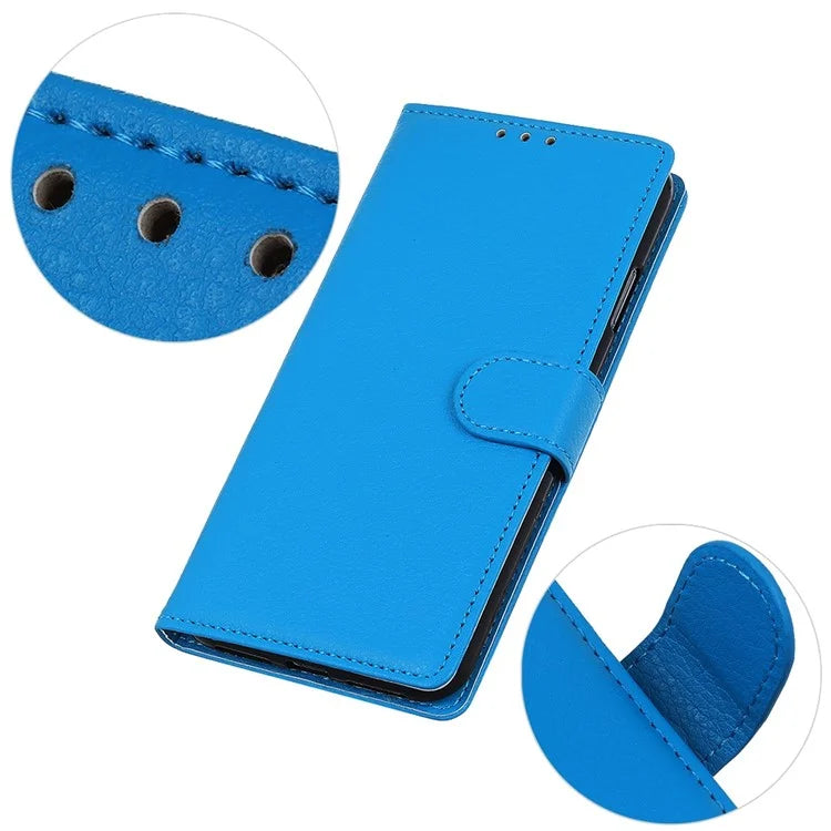 For Xiaomi Redmi Note 13 Pro 5G / Poco X6 5G Cell Phone Case Litchi Texture Flip Stand Leather Cover