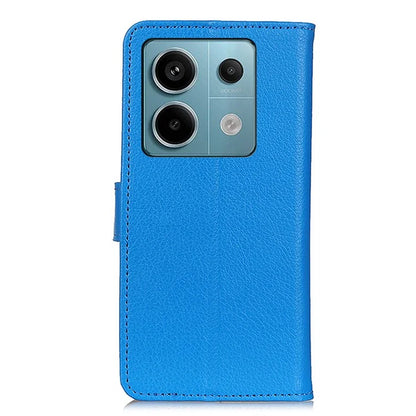 For Xiaomi Redmi Note 13 Pro 5G / Poco X6 5G Cell Phone Case Litchi Texture Flip Stand Leather Cover