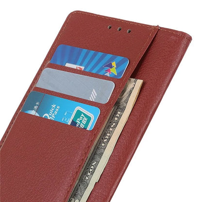 For Xiaomi Redmi Note 13 Pro 5G / Poco X6 5G Cell Phone Case Litchi Texture Flip Stand Leather Cover