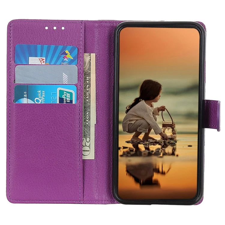 For Xiaomi Redmi Note 13 Pro 5G / Poco X6 5G Cell Phone Case Litchi Texture Flip Stand Leather Cover