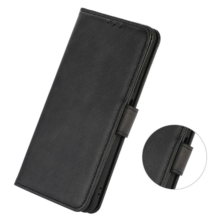 For Xiaomi Redmi Note 13 Pro 5G / Poco X6 5G Case Cowhide Texture Foldable Stand Leather Cover