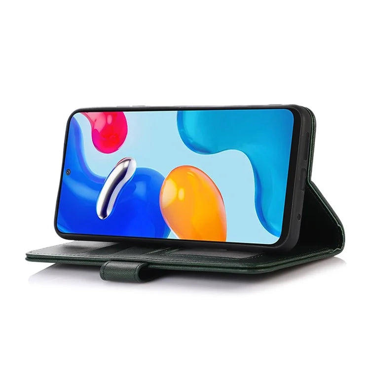 For Xiaomi Redmi Note 13 Pro 5G / Poco X6 5G Case Cowhide Texture Foldable Stand Leather Cover