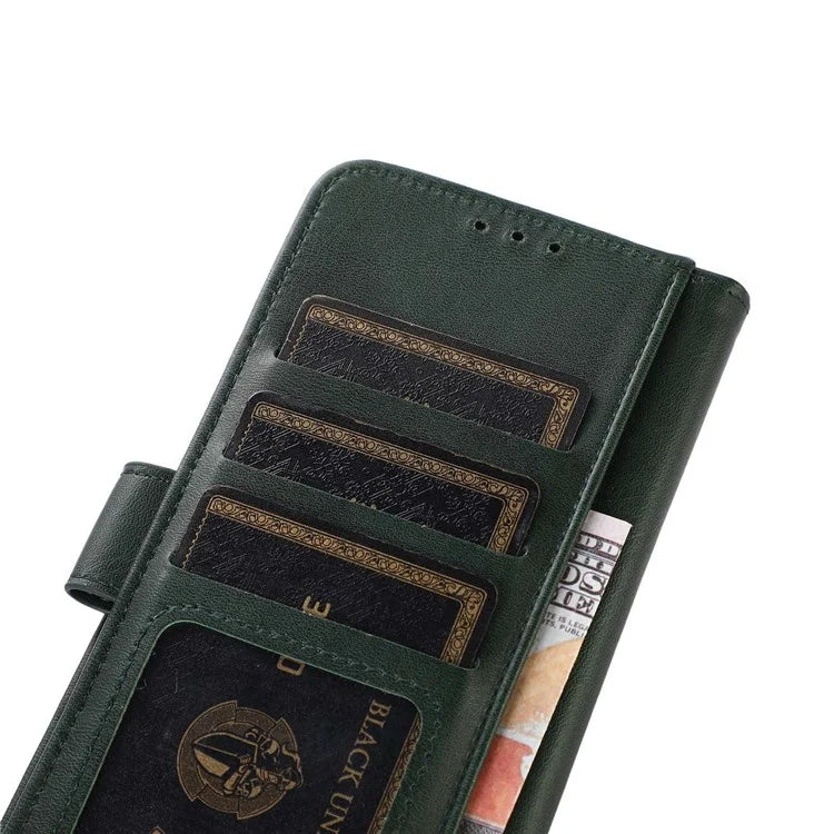 For Xiaomi Redmi Note 13 Pro 5G / Poco X6 5G Case Cowhide Texture Foldable Stand Leather Cover
