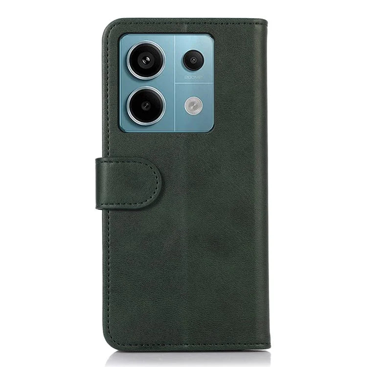 For Xiaomi Redmi Note 13 Pro 5G / Poco X6 5G Case Cowhide Texture Foldable Stand Leather Cover