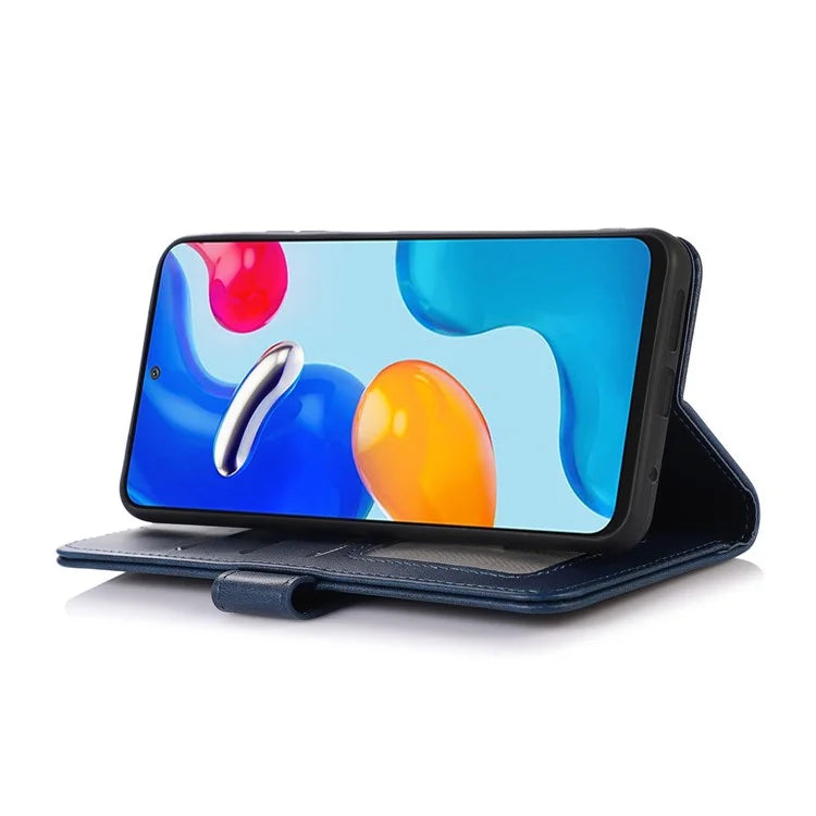 For Xiaomi Redmi Note 13 Pro 5G / Poco X6 5G Case Cowhide Texture Foldable Stand Leather Cover