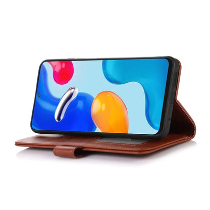For Xiaomi Redmi Note 13 Pro 5G / Poco X6 5G Case Cowhide Texture Foldable Stand Leather Cover