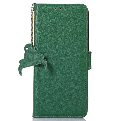 For Xiaomi Redmi Note 13 Pro 5G / Poco X6 5G Cell Phone Case RFID Blocking Wallet Genuine Cow Leather Cover
