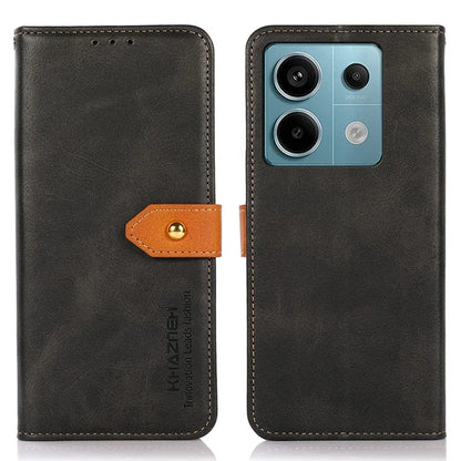 KHAZNEH For Xiaomi Redmi Note 13 Pro 5G / Poco X6 5G Cell Phone Case PU Leather Full Protection Cover