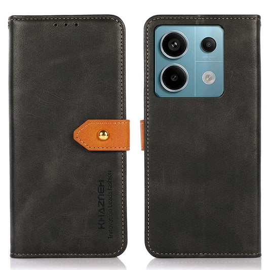 KHAZNEH For Xiaomi Redmi Note 13 Pro 5G / Poco X6 5G Cell Phone Case PU Leather Full Protection Cover