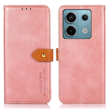 KHAZNEH For Xiaomi Redmi Note 13 Pro 5G / Poco X6 5G Cell Phone Case PU Leather Full Protection Cover