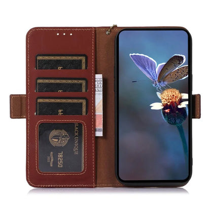 For Xiaomi Redmi Note 13 Pro 5G / Poco X6 5G Case Genuine Cow Leather RFID Blocking Wallet Stand Cover