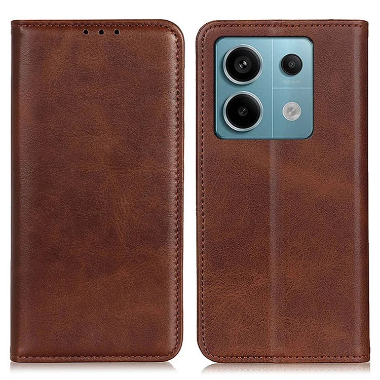 For Xiaomi Redmi Note 13 Pro 5G / Poco X6 5G Cell Phone Case Split Leather Wallet Anti-fall Cover