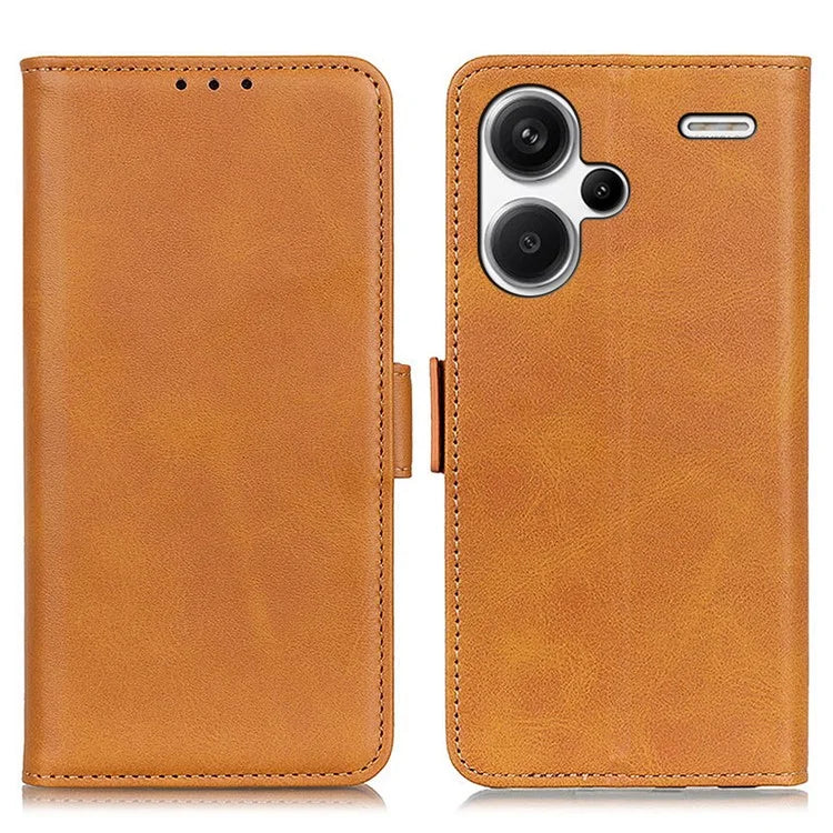 For Xiaomi Redmi Note 13 Pro+ 5G Cell Phone Case Anti-fall Magnetic Clasp Leather Wallet Cover
