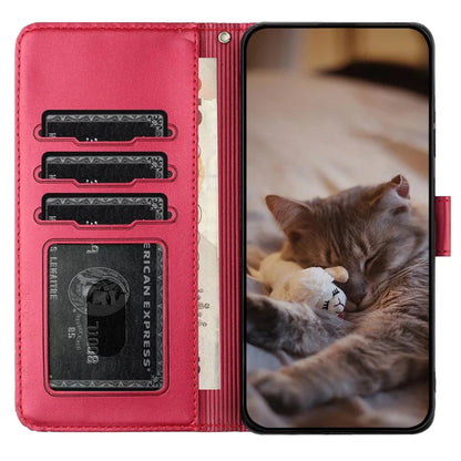 For Samsung Galaxy A15 5G Cover PU Leather Wallet Cell Phone Case with Strap