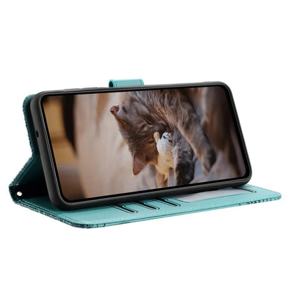 For Samsung Galaxy A15 5G Cover PU Leather Wallet Cell Phone Case with Strap