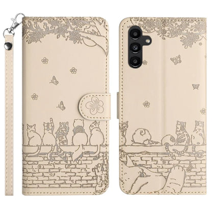 For Samsung Galaxy A15 5G Cover PU Leather Wallet Cell Phone Case with Strap