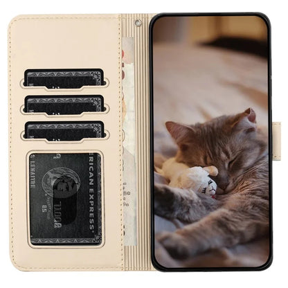 For Samsung Galaxy A15 5G Cover PU Leather Wallet Cell Phone Case with Strap