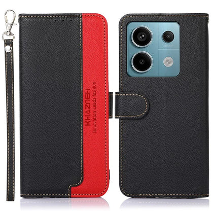 KHAZNEH For Xiaomi Redmi Note 13 Pro 5G Cell Phone Cases RFID Blocking Leather Cover